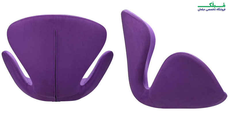 نمای بغل و پشتی صندلی راحتی پتال با طراحی مدرن و چشم نواز